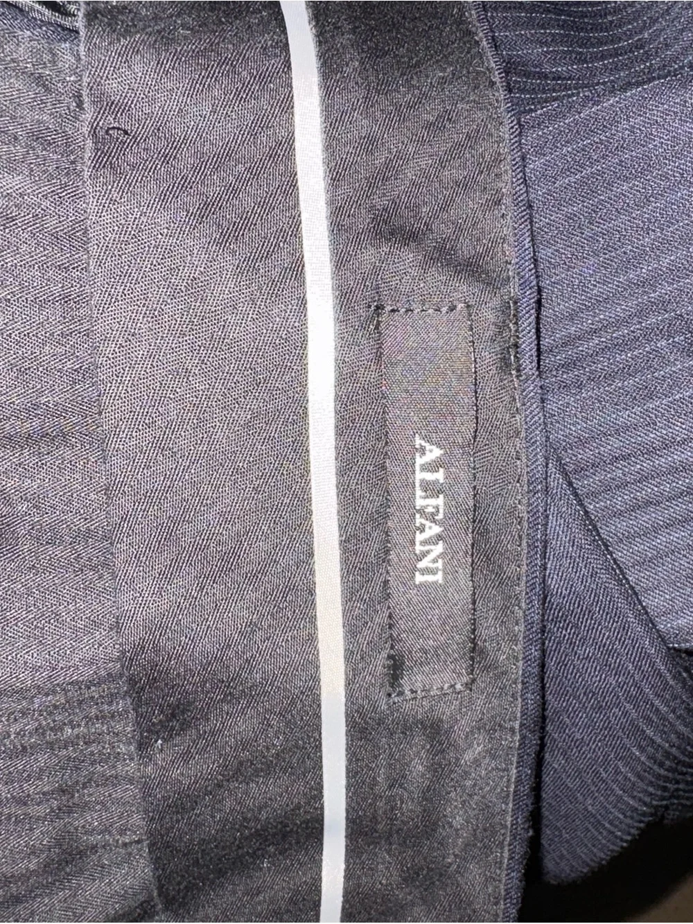 Alfani Black Pinstripe Dress Pants